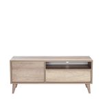 Casa si Gradina - Mobilier - Comode si corpuri - Comode - Comoda tv, Hanah Home, pal melaminat, nuc deschis, 120x40x50 cm - Infinity.ro