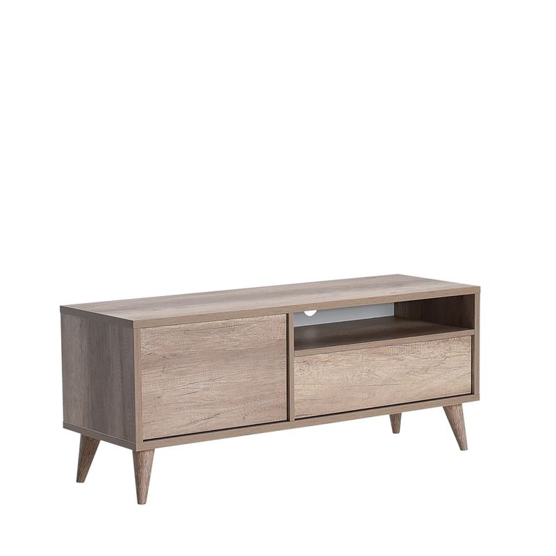 Casa si Gradina - Mobilier - Comode si corpuri - Comode - Comoda tv, Hanah Home, pal melaminat, nuc deschis, 120x40x50 cm - Infinity.ro