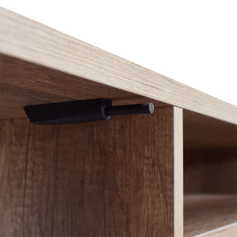 Casa si Gradina - Mobilier - Comode si corpuri - Comode - Comoda tv, Hanah Home, pal melaminat, nuc deschis, 120x40x50 cm - Infinity.ro