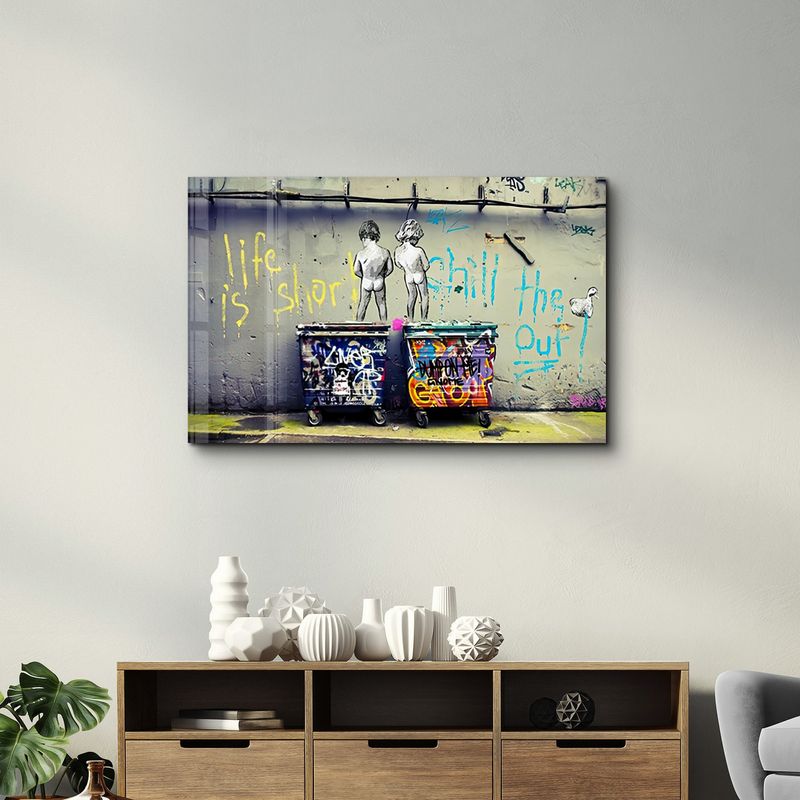 Casa si Gradina - Decoratiuni - Tablouri - Tablou decorativ, Wallxpert, sticla temperata, multicolor, 70x110 cm, 672BRS4628 - Infinity.ro