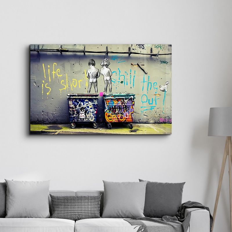 Casa si Gradina - Decoratiuni - Tablouri - Tablou decorativ, Wallxpert, sticla temperata, multicolor, 70x110 cm, 672BRS4628 - Infinity.ro