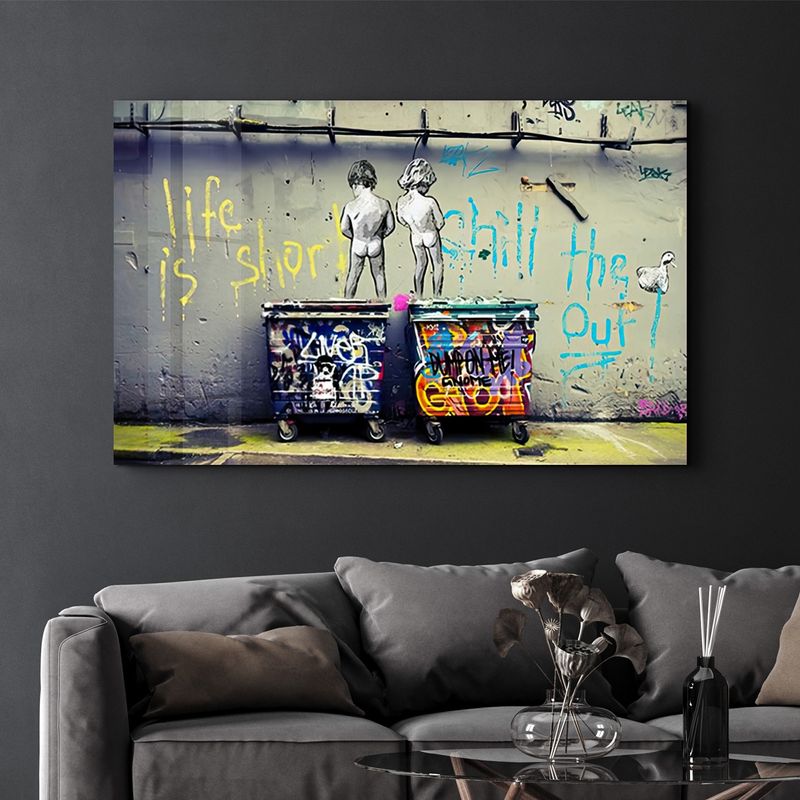 Casa si Gradina - Decoratiuni - Tablouri - Tablou decorativ, Wallxpert, sticla temperata, multicolor, 70x110 cm, 672BRS4628 - Infinity.ro