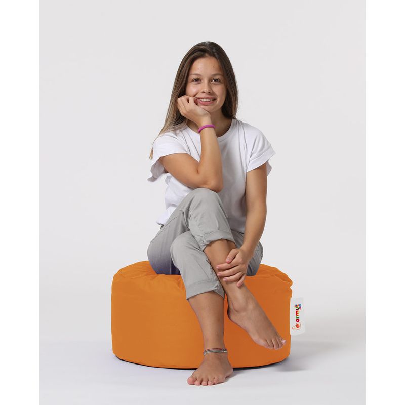 Casa si Gradina - Mobilier - Scaune si fotolii - Tabureti - Taburet de gradina, Hanah Home, polistiren reciclat, portocaliu, 55x55x30 cm - Infinity.ro