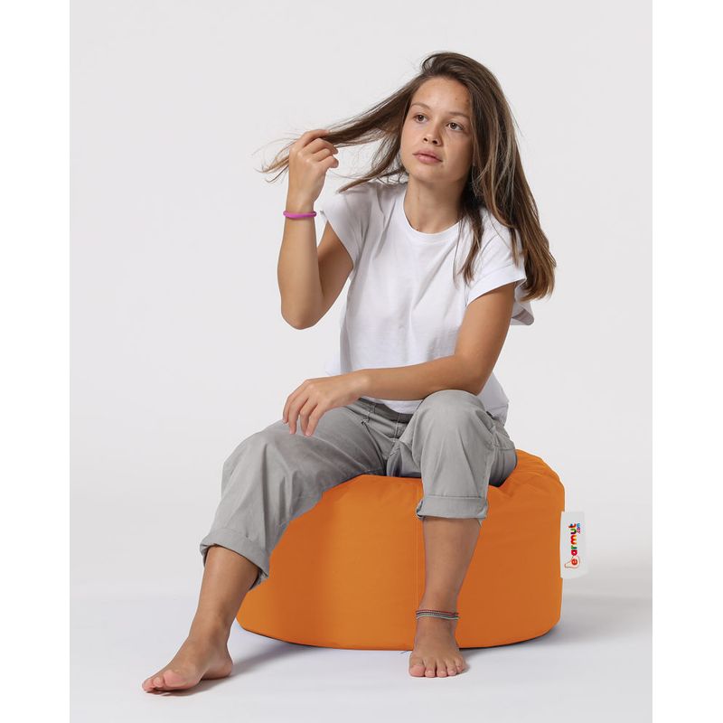 Casa si Gradina - Mobilier - Scaune si fotolii - Tabureti - Taburet de gradina, Hanah Home, polistiren reciclat, portocaliu, 55x55x30 cm - Infinity.ro