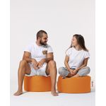 Casa si Gradina - Mobilier - Scaune si fotolii - Tabureti - Taburet de gradina, Hanah Home, polistiren reciclat, portocaliu, 55x55x30 cm - Infinity.ro