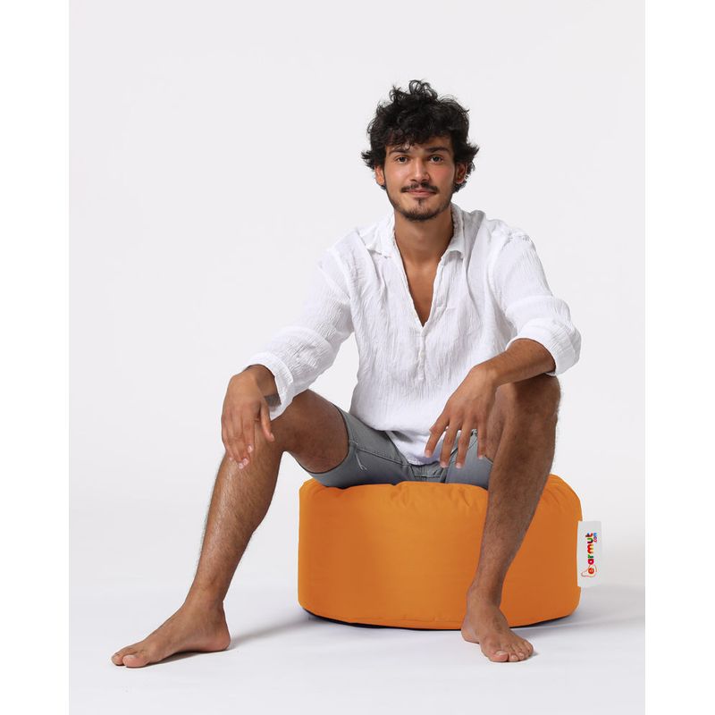 Casa si Gradina - Mobilier - Scaune si fotolii - Tabureti - Taburet de gradina, Hanah Home, polistiren reciclat, portocaliu, 55x55x30 cm - Infinity.ro