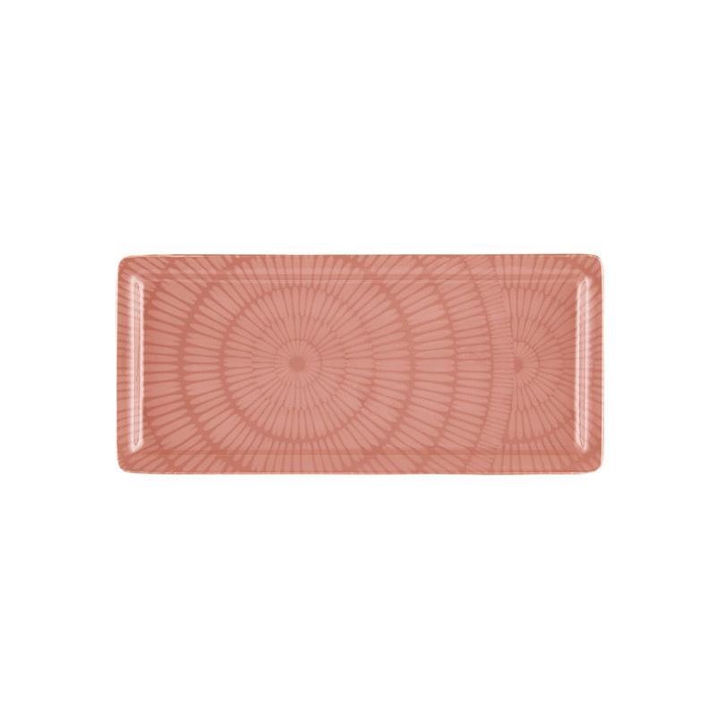 Casa si Gradina - Bucatarie si vesela - Vesela si tacamuri - Platouri de bucatarie - Platou de servire, Hermia, ceramica, somon, 16x35x1 cm - Infinity.ro