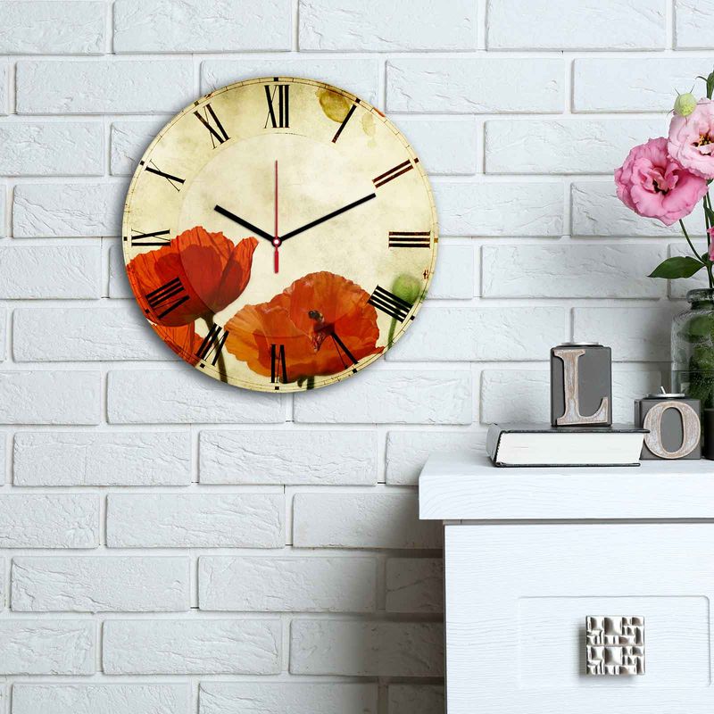 Casa si Gradina - Decoratiuni - Ceasuri - Ceas decorativ de perete, Wallxpert, mdf, multicolor, 30 cm, 238HMA6143 - Infinity.ro