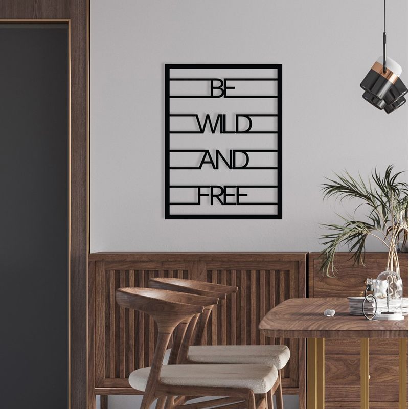 Casa si Gradina - Decoratiuni - Decoratiuni perete - Accesoriu decorativ de perete, Wallxpert, metal, negru, 40x52 cm - Infinity.ro