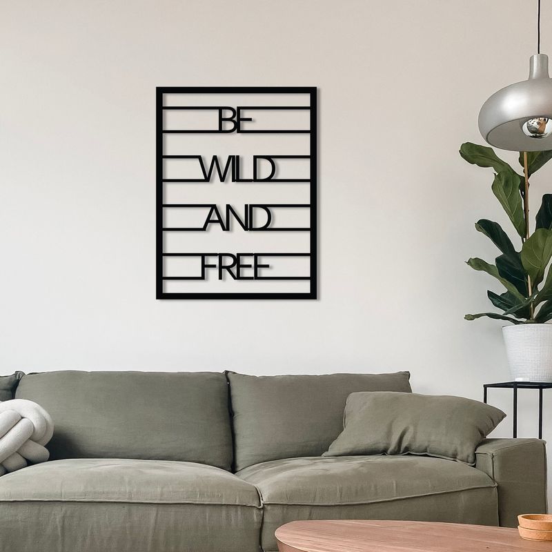 Casa si Gradina - Decoratiuni - Decoratiuni perete - Accesoriu decorativ de perete, Wallxpert, metal, negru, 40x52 cm - Infinity.ro