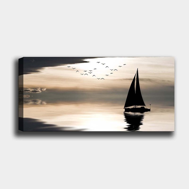 Casa si Gradina - Decoratiuni - Tablouri - Tablou decorativ, Wallxpert, panza, multicolor, 50x120 cm, rama lemn, 451ERN1408 - Infinity.ro