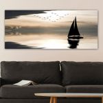 Casa si Gradina - Decoratiuni - Tablouri - Tablou decorativ, Wallxpert, panza, multicolor, 50x120 cm, rama lemn, 451ERN1408 - Infinity.ro