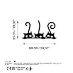 Casa si Gradina - Corpuri si surse de iluminat - Plafoniere, aplice si spoturi - Aplica decorativa de perete, Wallxpert, metal, negru, 33x60 cm - Infinity.ro