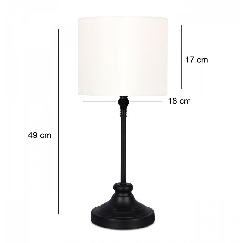 Casa si Gradina - Corpuri si surse de iluminat - Veioze si lampi - Veioze - Veioza, Opviq, metal, crem, 49 cm - Infinity.ro