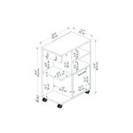 Casa si Gradina - Mobilier - Mobilier baie - Corpuri baie - Dulap multifunctional, Hanah Home, PAL melaminat, alb, 80.9x35x60 cm - Infinity.ro