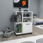 Casa si Gradina - Mobilier - Mobilier baie - Corpuri baie - Dulap multifunctional, Hanah Home, PAL melaminat, alb, 80.9x35x60 cm - Infinity.ro