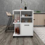 Casa si Gradina - Mobilier - Mobilier baie - Corpuri baie - Dulap multifunctional, Hanah Home, PAL melaminat, alb, 80.9x35x60 cm - Infinity.ro