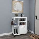 Casa si Gradina - Mobilier - Mobilier baie - Corpuri baie - Dulap multifunctional, Hanah Home, PAL melaminat, alb, 80.9x35x60 cm - Infinity.ro