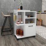 Casa si Gradina - Mobilier - Mobilier baie - Corpuri baie - Dulap multifunctional, Hanah Home, PAL melaminat, alb, 80.9x35x60 cm - Infinity.ro
