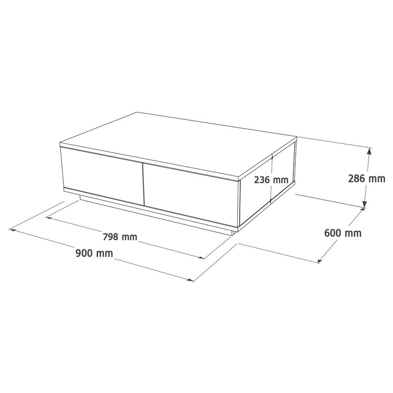 Casa si Gradina - Mobilier - Seturi de mobilier - Seturi living - Set mobilier living, Hanah Home, pal melaminat, pin atlantic si alb, tv 180x44.6x44.5 cm, masuta 90x28.6x60 cm - Infinity.ro