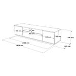 Casa si Gradina - Mobilier - Seturi de mobilier - Seturi living - Set mobilier living, Hanah Home, pal melaminat, pin atlantic si alb, tv 180x44.6x44.5 cm, masuta 90x28.6x60 cm - Infinity.ro