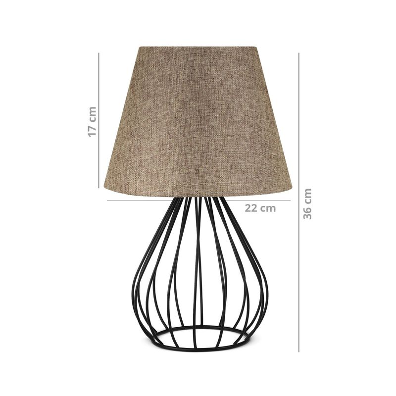 Casa si Gradina - Corpuri si surse de iluminat - Veioze si lampi - Veioze - Veioza, Opviq, pvc, maro, 36 cm - Infinity.ro
