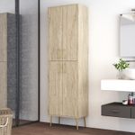 Casa si Gradina - Mobilier - Mobilier baie - Corpuri baie - Dulap baie, Hanah Home, pal melaminat, travertin, 60x35x200 cm - Infinity.ro