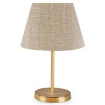 Casa si Gradina - Corpuri si surse de iluminat - Veioze si lampi - Veioze - Veioza, Opviq, pvc si metal, bej auriu, 37 cm - Infinity.ro