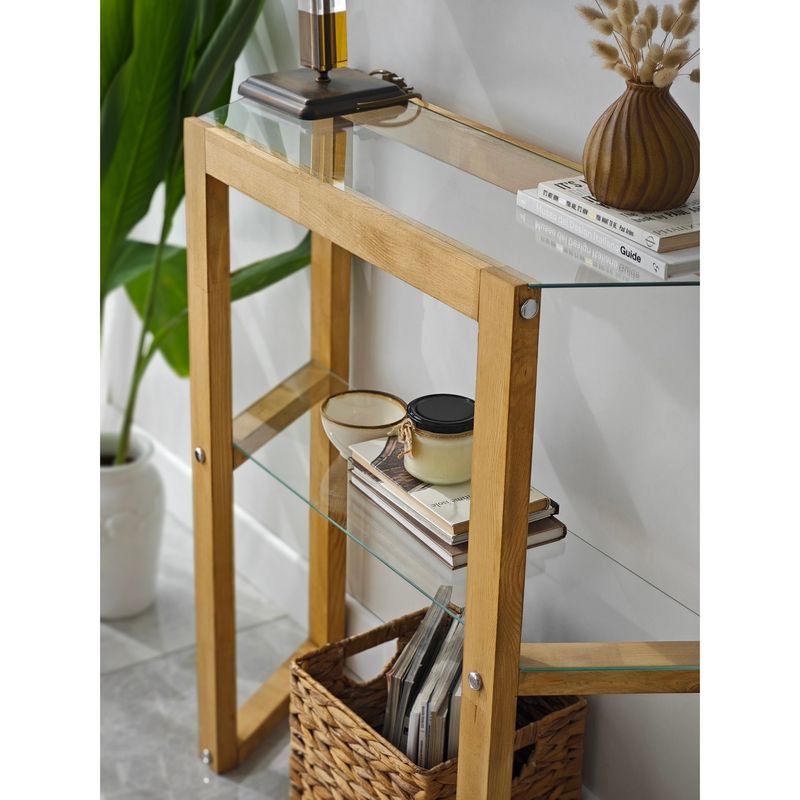 Casa si Gradina - Mobilier - Comode si corpuri - Comode - Comoda, Hanah Home, lemn masiv, stejar, 85x31x85 cm - Infinity.ro
