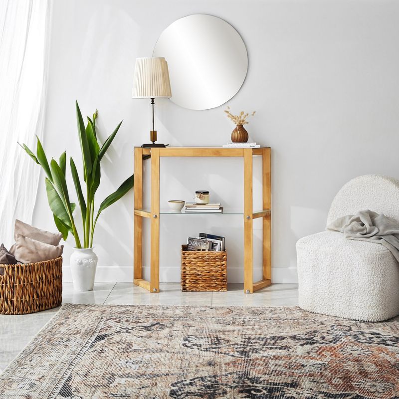 Casa si Gradina - Mobilier - Comode si corpuri - Comode - Comoda, Hanah Home, lemn masiv, stejar, 85x31x85 cm - Infinity.ro