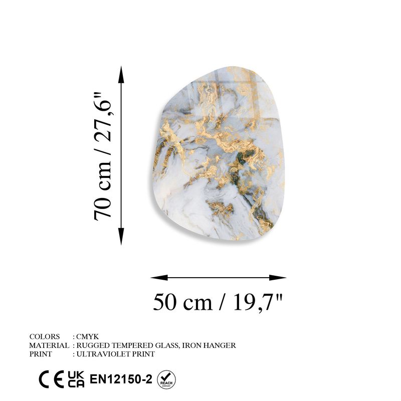 Casa si Gradina - Decoratiuni - Tablouri - Tablou decorativ, Wallxpert, sticla securizata, multicolor, 50x70 cm, 123BZM2583 - Infinity.ro