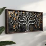 Casa si Gradina - Decoratiuni - Tablouri - Tablou decorativ inramat, Wallxpert, mdf, multicolor, 120x40x3.5 cm, 856EVL1537 - Infinity.ro