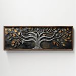 Casa si Gradina - Decoratiuni - Tablouri - Tablou decorativ inramat, Wallxpert, mdf, multicolor, 120x40x3.5 cm, 856EVL1537 - Infinity.ro