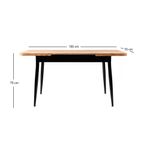 Casa si Gradina - Mobilier - Mese si birouri - Mese bucatarie si dining - Masa extensibila, Hanah Home, PAL melaminat, pin atlantic, 120x70x75 cm, extensibila pana la 150 cm - Infinity.ro
