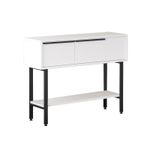 Casa si Gradina - Mobilier - Comode si corpuri - Console - Consola, Hanah Home, PAL melaminat, alb, 100x29.5x76 cm - Infinity.ro