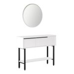 Casa si Gradina - Mobilier - Comode si corpuri - Console - Consola, Hanah Home, PAL melaminat, alb, 100x29.5x76 cm - Infinity.ro