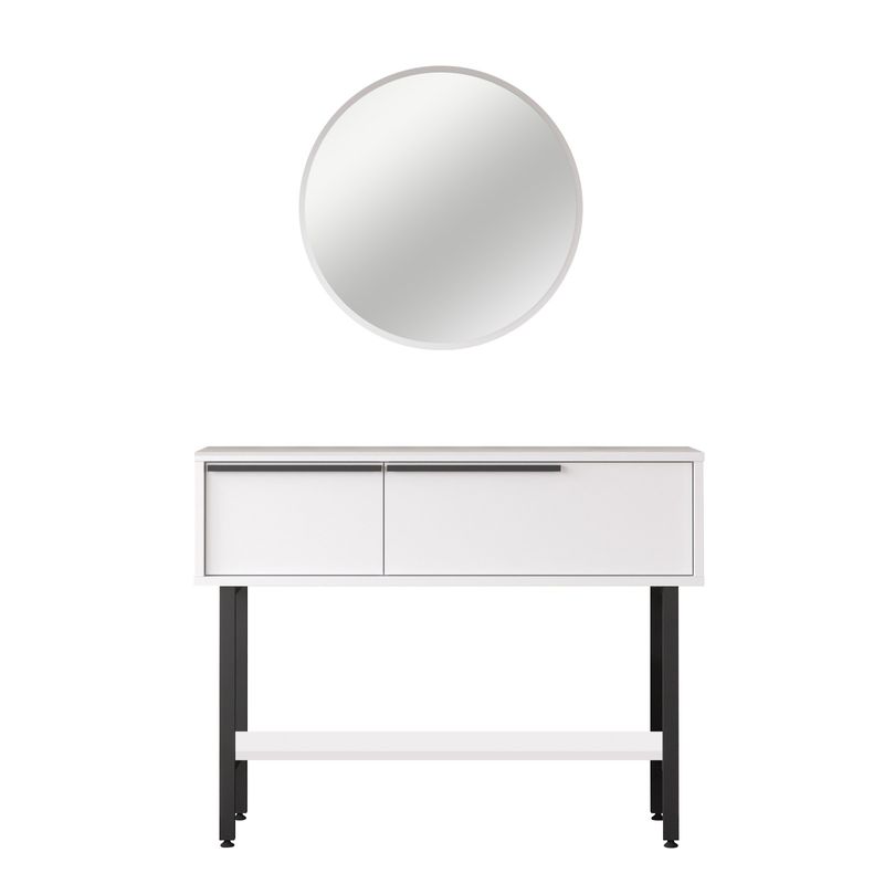 Casa si Gradina - Mobilier - Comode si corpuri - Console - Consola, Hanah Home, PAL melaminat, alb, 100x29.5x76 cm - Infinity.ro