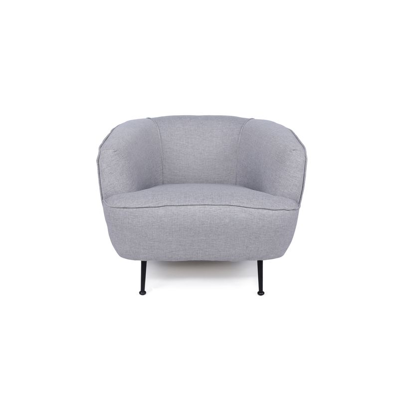 Casa si Gradina - Mobilier - Scaune si fotolii - Fotolii - Fotoliu, Hanah Home, stofa tip in, gri deschis, 83x72x75 cm - Infinity.ro
