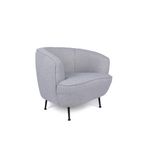 Casa si Gradina - Mobilier - Scaune si fotolii - Fotolii - Fotoliu, Hanah Home, stofa tip in, gri deschis, 83x72x75 cm - Infinity.ro