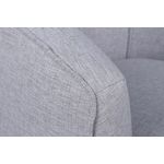 Casa si Gradina - Mobilier - Scaune si fotolii - Fotolii - Fotoliu, Hanah Home, stofa tip in, gri deschis, 83x72x75 cm - Infinity.ro