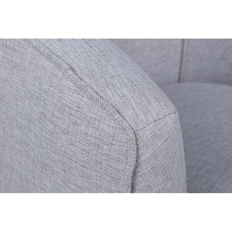 Casa si Gradina - Mobilier - Scaune si fotolii - Fotolii - Fotoliu, Hanah Home, stofa tip in, gri deschis, 83x72x75 cm - Infinity.ro