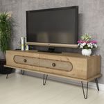 Casa si Gradina - Mobilier - Comode si corpuri - Comode - Comoda tv, Hanah Home, pal melaminat, stejar, 145x45x40 cm - Infinity.ro