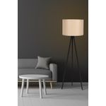 Casa si Gradina - Corpuri si surse de iluminat - Veioze si lampi - Lampadare - Lampadar, Opviq, mdf, crem negru, 145 cm - Infinity.ro