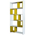 Casa si Gradina - Mobilier - Biblioteci si rafturi - Biblioteci - Biblioteca, Hanah Home, pal melaminat, alb galben, 80x22x170 cm - Infinity.ro