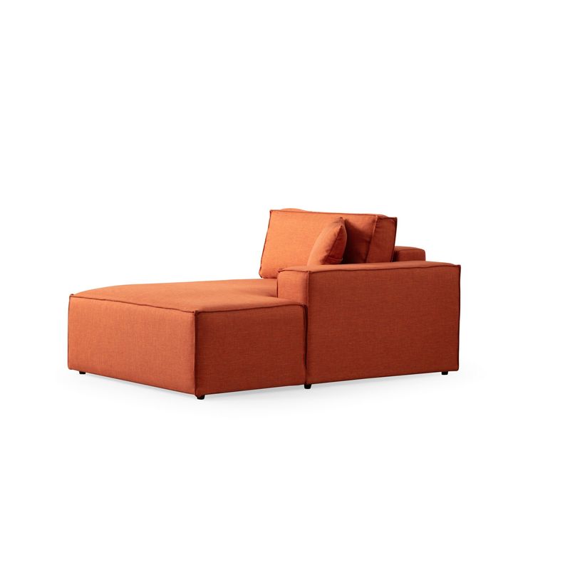 Casa si Gradina - Mobilier - Canapele si coltare - Coltare - Coltar extensibil, Hanah Home, lemn fag si pal, portocaliu, 260x170x78 cm, 560ARE2223 - Infinity.ro