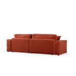Casa si Gradina - Mobilier - Canapele si coltare - Coltare - Coltar extensibil, Hanah Home, lemn fag si pal, portocaliu, 260x170x78 cm, 560ARE2223 - Infinity.ro