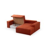 Casa si Gradina - Mobilier - Canapele si coltare - Coltare - Coltar extensibil, Hanah Home, lemn fag si pal, portocaliu, 260x170x78 cm, 560ARE2223 - Infinity.ro