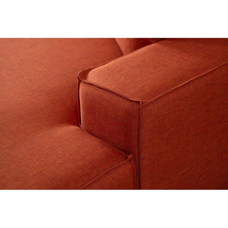 Casa si Gradina - Mobilier - Canapele si coltare - Coltare - Coltar extensibil, Hanah Home, lemn fag si pal, portocaliu, 260x170x78 cm, 560ARE2223 - Infinity.ro