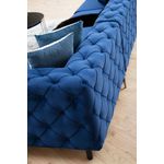 Casa si Gradina - Mobilier - Canapele si coltare - Coltare - Coltar, Hanah Home, lemn fag si pal, albastru marin, 310x270x70 cm - Infinity.ro