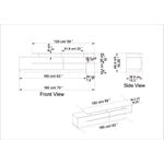 Casa si Gradina - Mobilier - Comode si corpuri - Comode - Comoda tv, Hanah Home, pal melaminat, negru si nuc, 180x46.4x38.9 cm - Infinity.ro